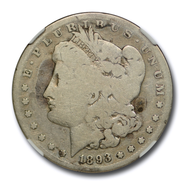 1893 S $1 Morgan Dollar NGC AG 3 About Good Key Date San Francisco Mint Tough 