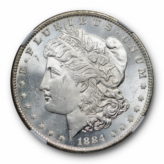 1884 O Morgan Dollar $1 NGC MS 63 Uncirculated Blast White Lustrous