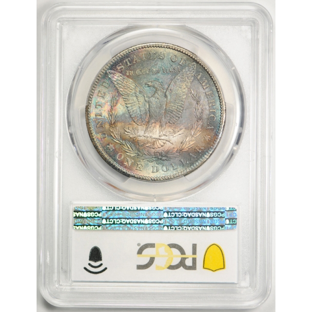 1878 CC $1 Morgan Dollar PCGS MS 63 CAC Approved Colorful Toned Beauty Nice !