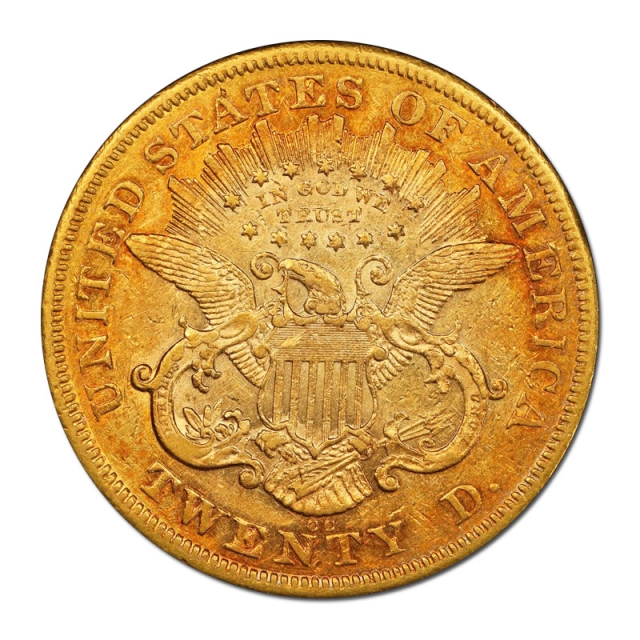 1876 CC $20 Liberty Head Double Eagle Gold PCGS XF 45 Toned Beauty Carson City ! 