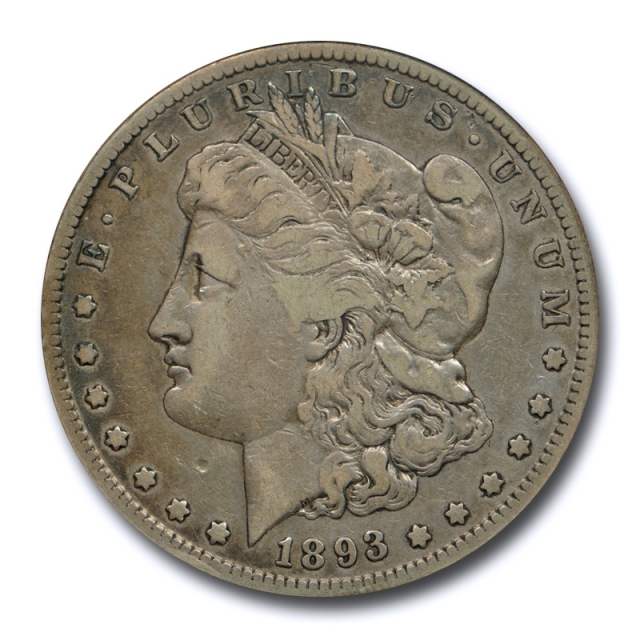 1893 S $1 Morgan Dollar ANACS VF 30 Very Fine to Extra Fine San Francisco Key Date