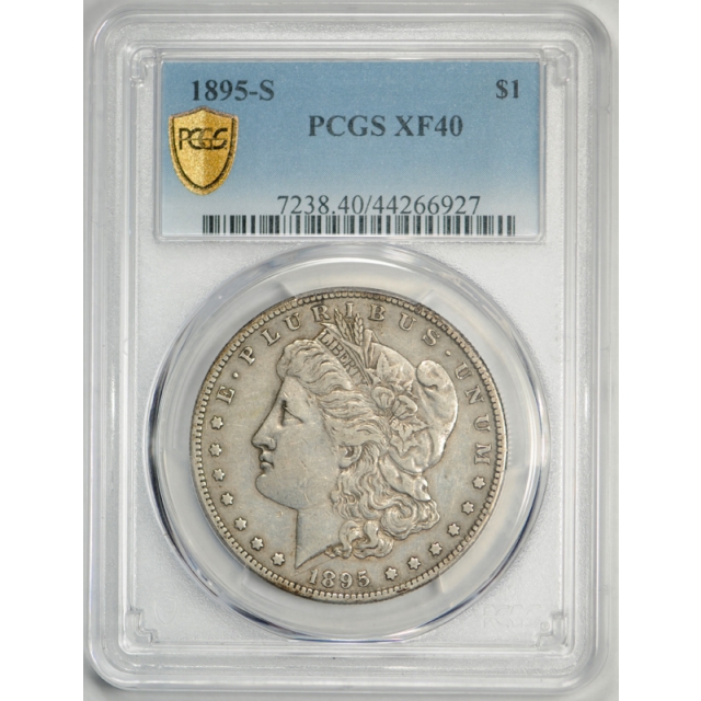 1895 S $1 Morgan Dollar PCGS XF 40 Extra Fine San Francisco Mint Better Date !