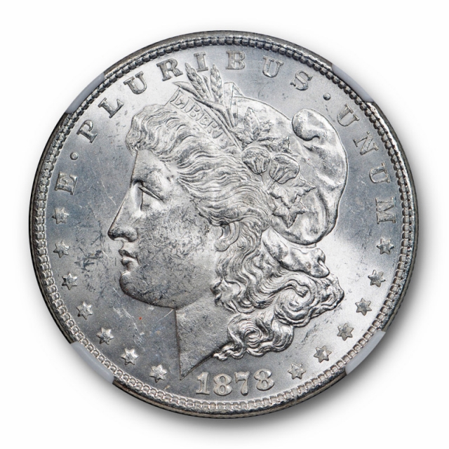 1878 7/8TF Weak Morgan Dollar S$1 NGC MS 63 Uncirculated Cert#61002