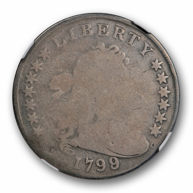 1799/8 $1 Draped Bust Dollar NGC G 4 Good Original Surfaces Strong Date