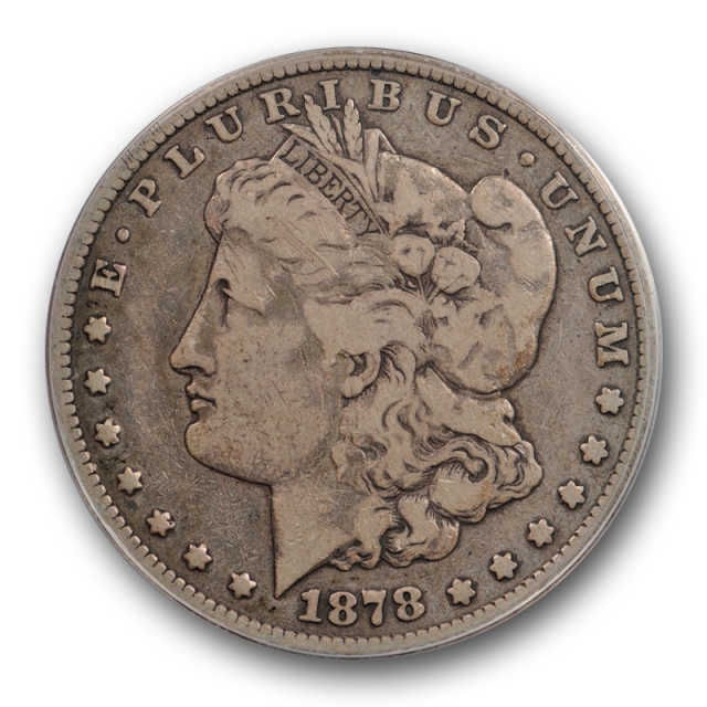1878 CC $1 Morgan Dollar ANACS F 12 Fine Carson City First Year of Issue Original 