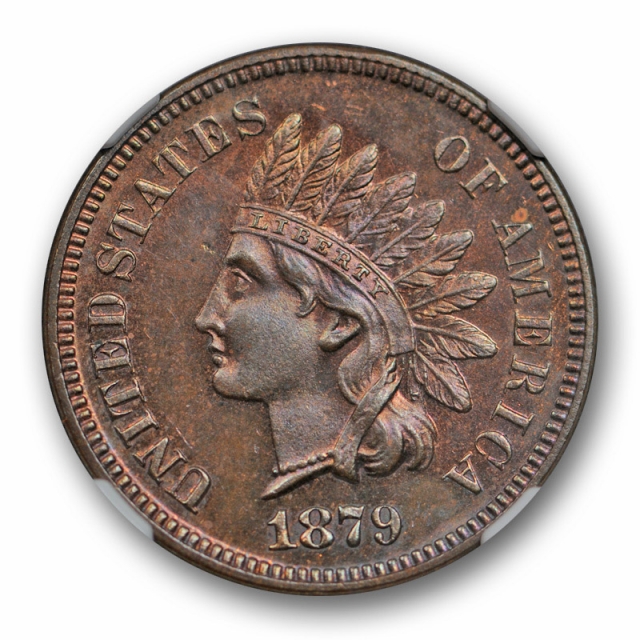 1879 Indian Head Cent NGC PF 64 BN Proof Brown Low Mintage Coin 