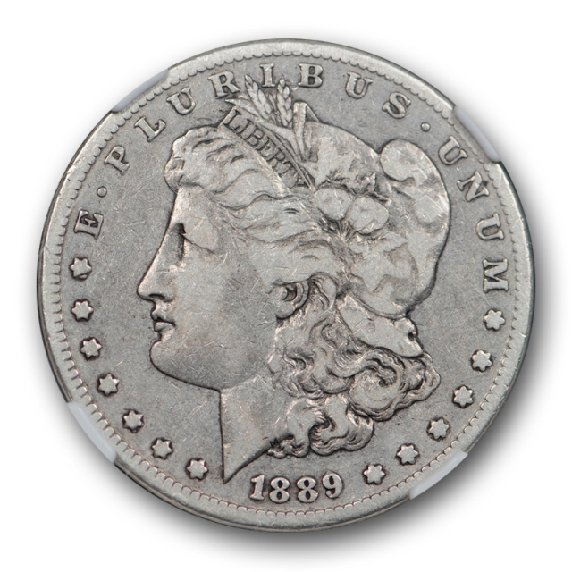 1889 CC $1 Morgan Dollar NGC F 12 Fine Carson City Mint Key Date Tough ! 
