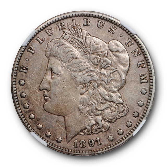 1891 CC Morgan Dollar $1 NGC XF 45 Extra Fine to AU Carson City Mint