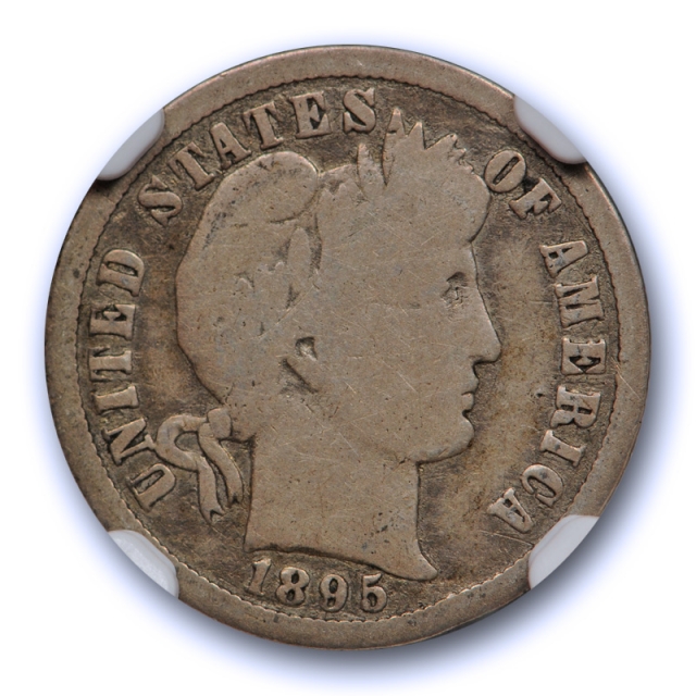 1895 O 10c Barber Dime NGC G 4 Good New Orleans Mint Key Date Original ! 
