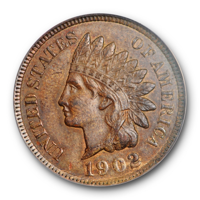 1902 1C Indian Head Cent ANACS AU 58 Original About Uncirculated