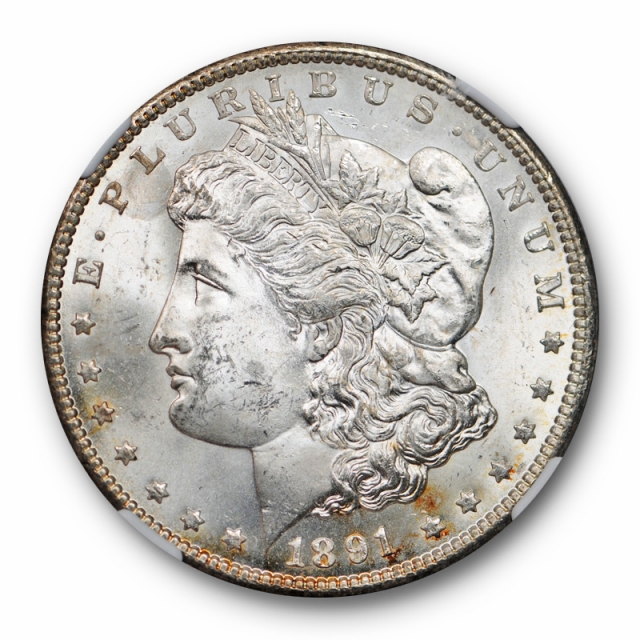 1891 CC Morgan Dollar $1 NGC MS 63 Uncirculated Carson City Mint Original 