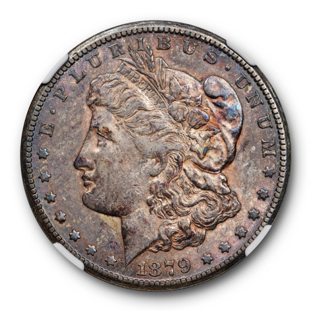 1879 CC $1 Morgan Dollar NGC XF 45 Extra Fine to AU Carson City Mint Purple Toned
