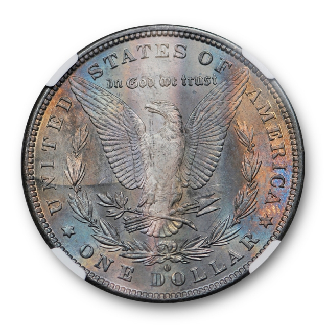 1881 O $1 Morgan Dollar NGC MS 63 Uncirculated Unique Toned Coin 