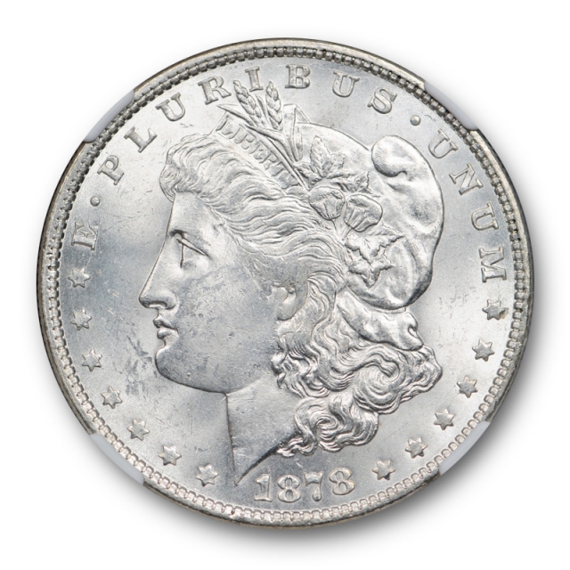 1878 7TF REV OF 79 $1 Morgan Dollar NGC MS 62+ Uncircualted Reverse of 1879