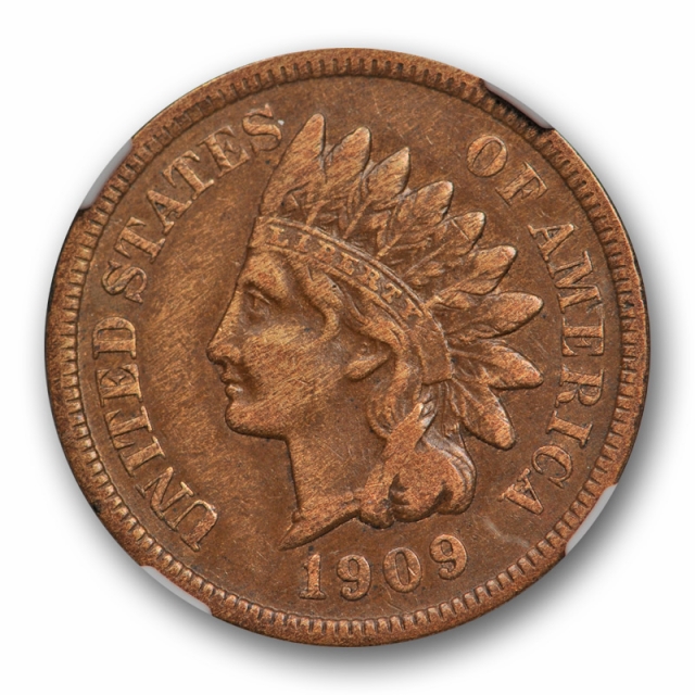 1909 S 1c Indian Head Cent NGC VF 20 Very Fine Key Date Looks Better Cert#6012