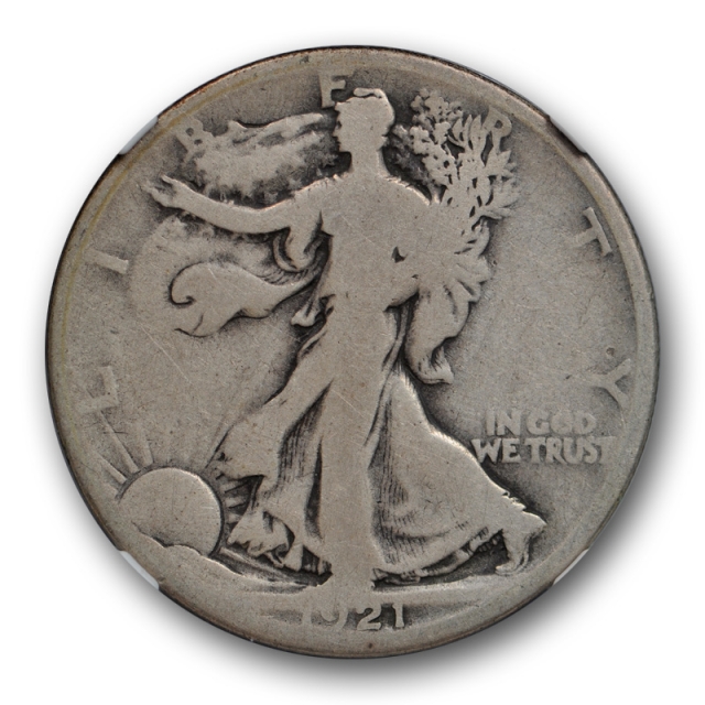 1921 D 50c Walking Liberty Half Dollar NGC G 4 Good Denver Mint Key Date 