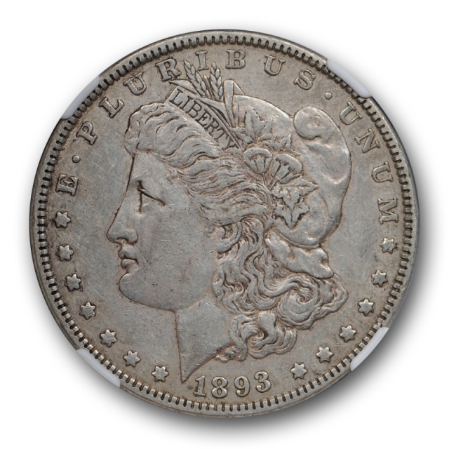 1893 Morgan Dollar $1 NGC XF 45 Extra Fine to AU Crusty Original 