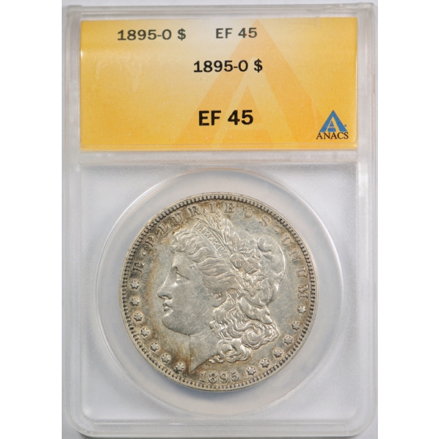 1895 O $1 Morgan Dollar ANACS EF 45 Extra Fine to About Uncirculated Better Date