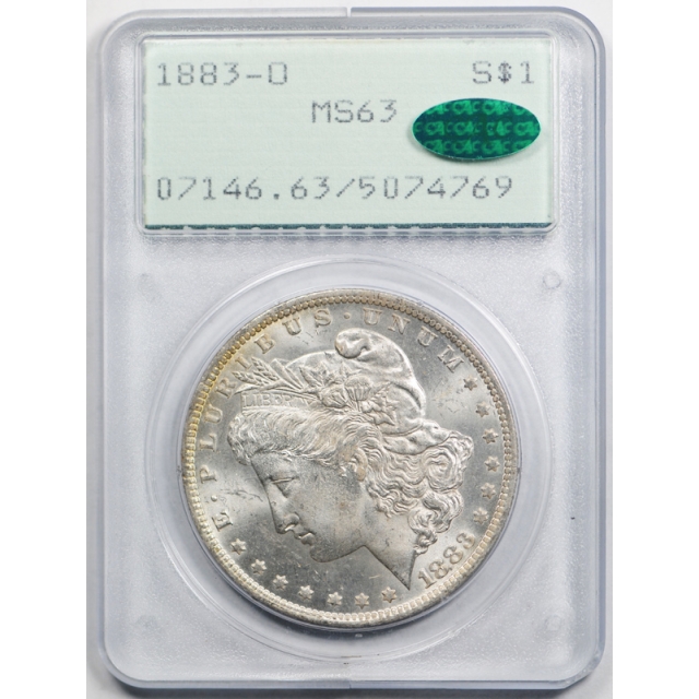 1883 O $1 Morgan Dollar PCGS MS 63 CAC Approved Rattler #4769