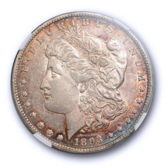 1893 O $1 Morgan Dollar NGC AU 55 About Uncirculated to MS Toned Tough !