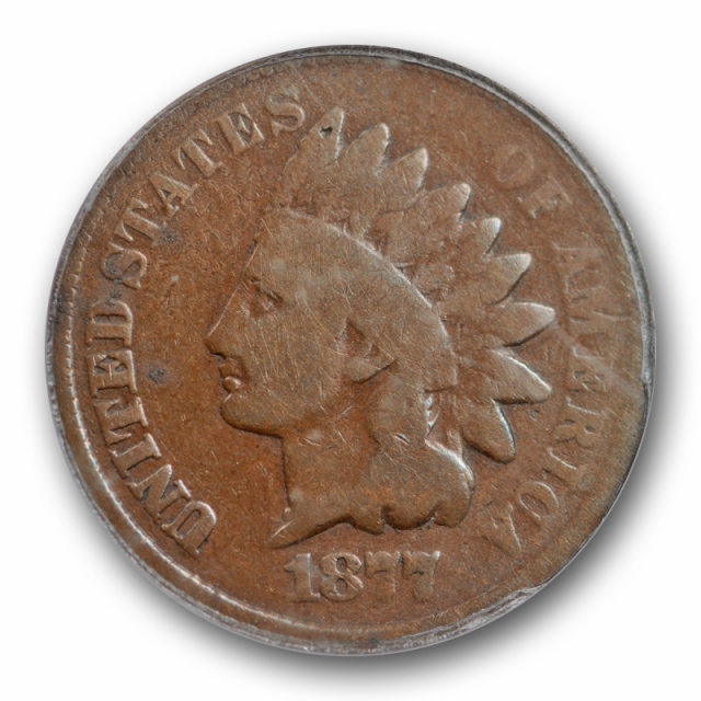 1877 1C Indian Head Cent ANACS G 6 Good to Very Good Key Date 