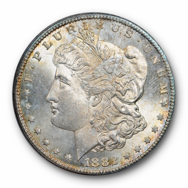 1882 CC $1 Morgan Dollar ANACS MS 64 Uncirculated Lightly Toned Original Carson City