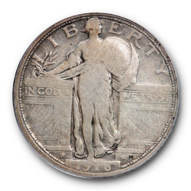 1916 25c Standing Liberty Quarter PCGS VG 8 Very Good Key Date Tough! Cert#3639