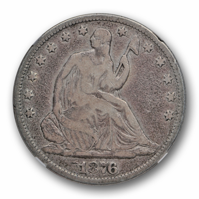 1876 CC 50c Seated Liberty Half Dollar NGC VG 8 Very Good Carson City Mint 