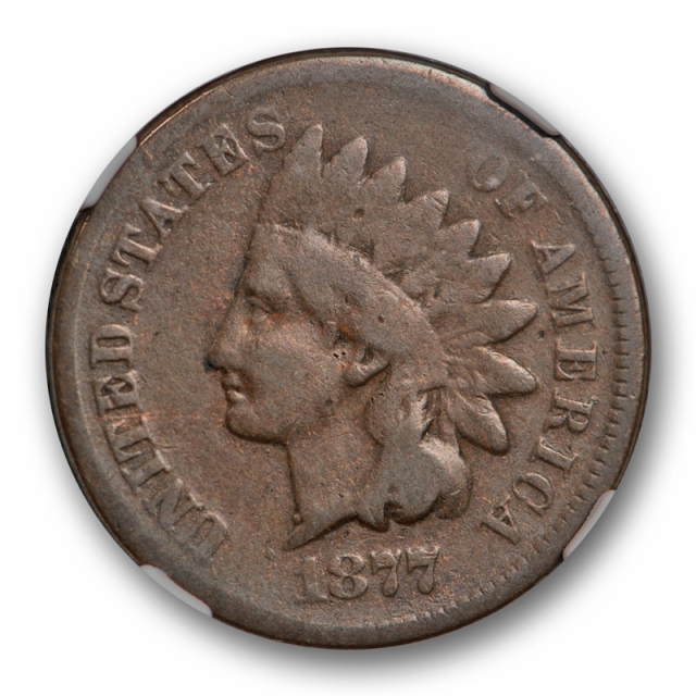 1877 Indian Head Cent NGC G 6 Good + Looks Very Good Key Date Original 