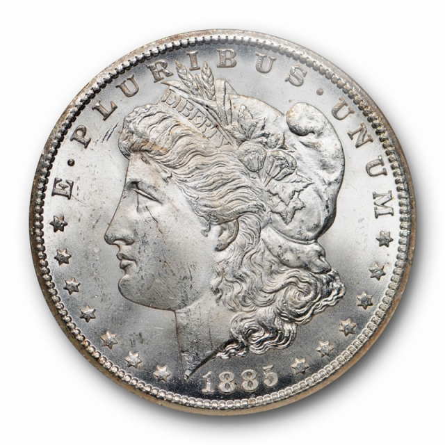 1885 CC Morgan Dollar $1 NGC MS 65 Uncirculated Carson City Mint Cert#0005