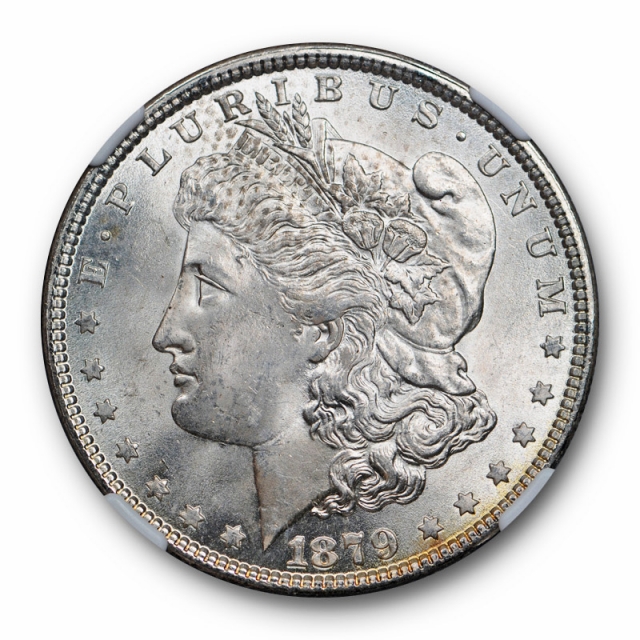 1879 Morgan Dollar $1 NGC MS 64 Uncirculated Lightly Toned Philadelphia Mint