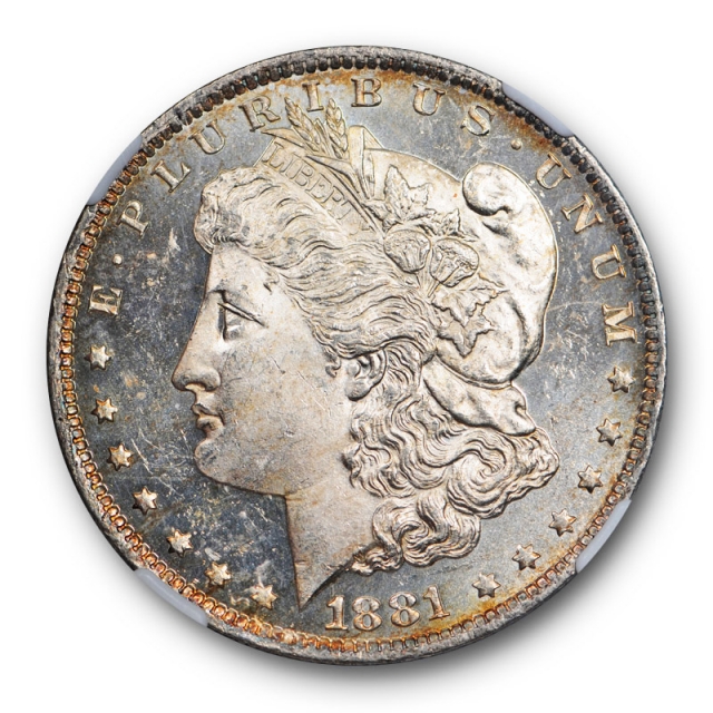 1881 O Morgan Dollar $1 NGC MS 63 DPL Deep Mirror Proof Like Light Toned