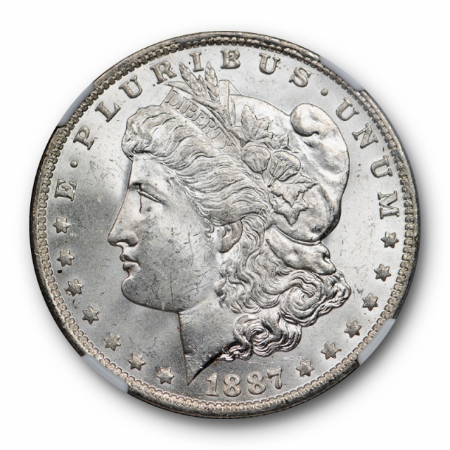 1887 O $1 Morgan Dollar NGC MS 63 Uncirculated New Orleans Cert#014