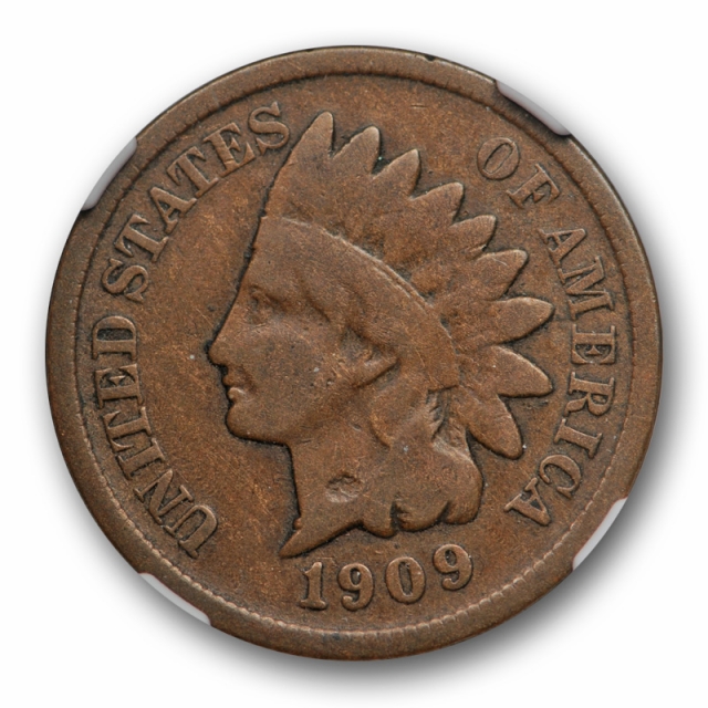 1909 S 1c Indian Head Cent NGC VG 8 BN Very Good Key Date San Francisco Mint