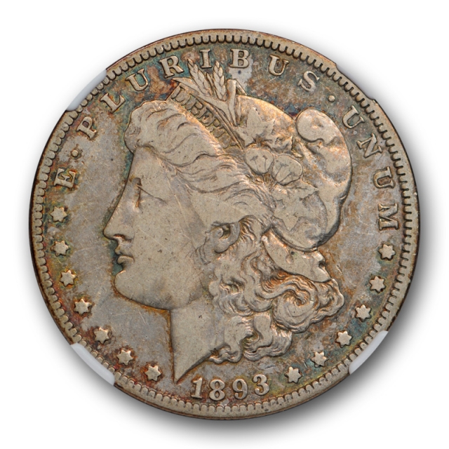 1893 O $1 Morgan Dollar NGC F 15 Fine to Very Fine Better Date Toned Coin
