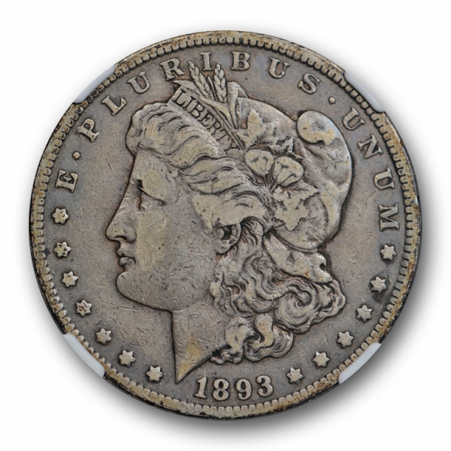 1893 CC $1 Morgan Dollar NGC VF 20 Very Fine Carson City Mint Looks Nicer !