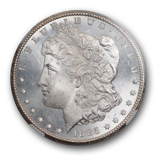1885 CC Morgan Dollar $1 NGC MS 65 Uncirculated Carson City Mint Cert#6015