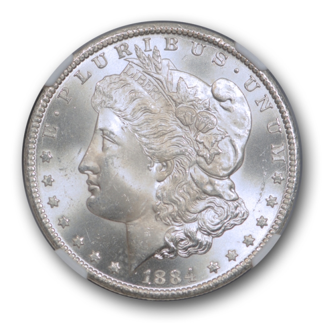 1884 CC $1 Morgan Dollar NGC MS 64 Uncirculated Carson City Mint Blast White ! Cert#3006