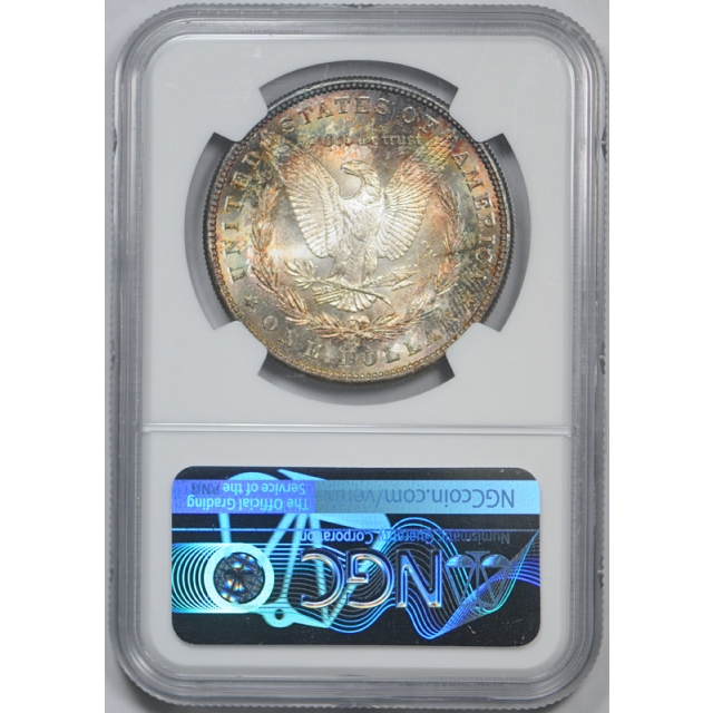 1883 S $1 Morgan Dollar NGC MS 61 Uncirculated Colorful Toned Beauty !