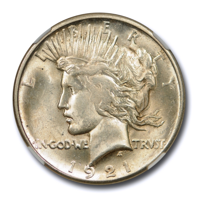 1921 $1 Peace Dollar High Relief NGC MS 63 Uncirculated Exceptional Coin Pretty ! 