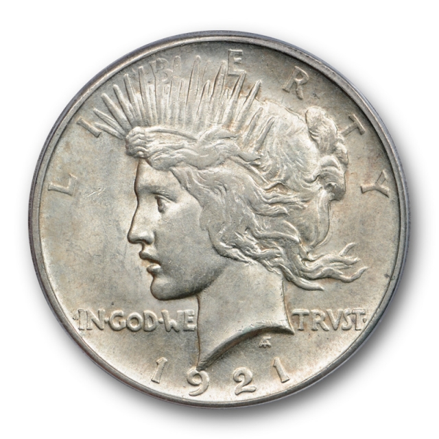 1921 $1 Peace Dollar High Relief ICG MS 63 Uncirculated Key Date Tough Coin ! 
