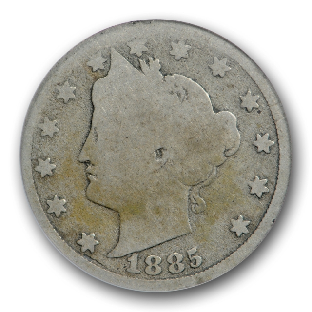 1885 5C Liberty Head Nickel ANACS AG 3 About Good Key Date Strong Date ! 