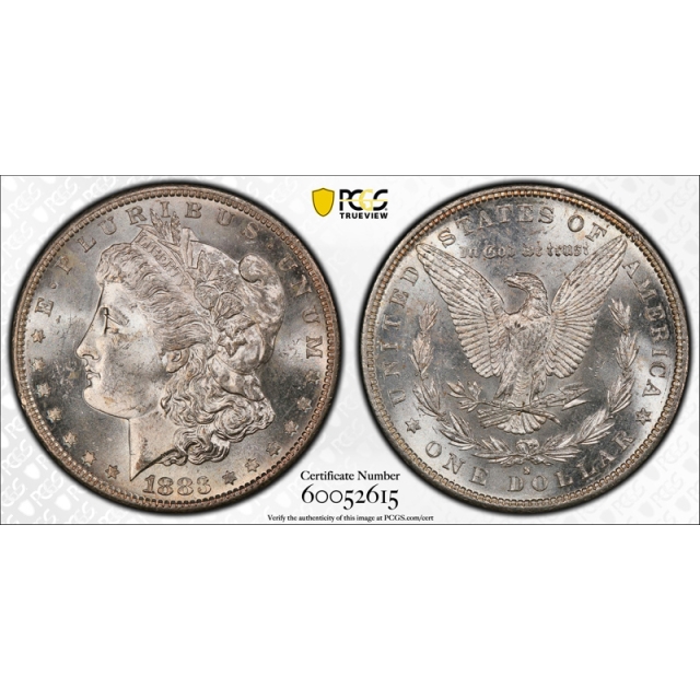 1883 S $1 Morgan Dollar PCGS MS 63 Uncirculated San Francisco Mint Lustrous Beauty Tough ! 