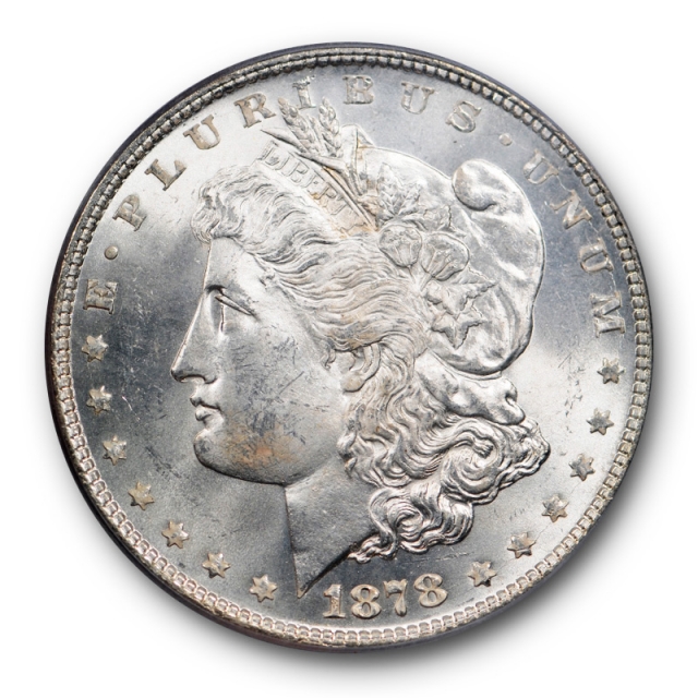1878 7/8TF $1 Strong Morgan Dollar PCGS MS 64 Uncirculated Cert#7708