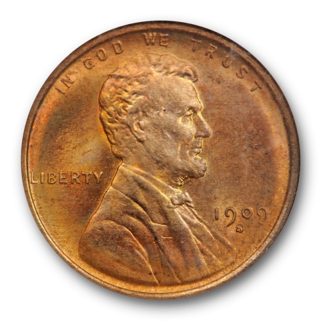 1909 S 1C Lincoln Wheat Cent NGC MS 65 RD Uncirculated Full Red Key Date Nice ! 