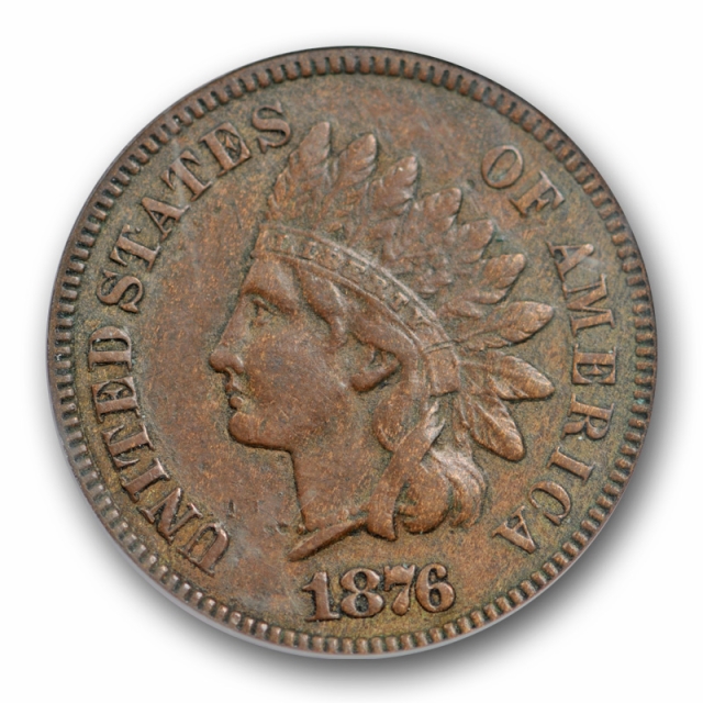 1876 1C Indian Head Cent ANACS VF 30 Very Fine to Extra Fine Better Date
