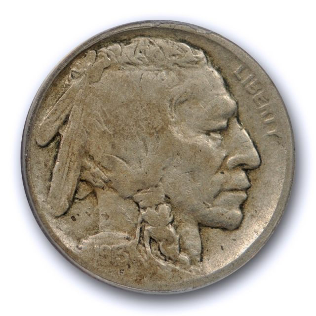 1913 S 5C Type 2 Buffalo Head Nickel ANACS F 12 Fine Key Date San Francisco Mint