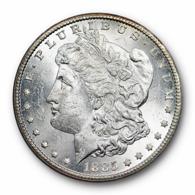 1885 CC $1 Morgan Dollar ANACS MS 62 Uncirculated Carson City Mint Lustrous 