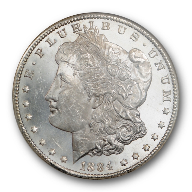 1884 CC $1 Morgan Dollar NGC MS 64 PL Uncirculated Proof Like Blast White ! 