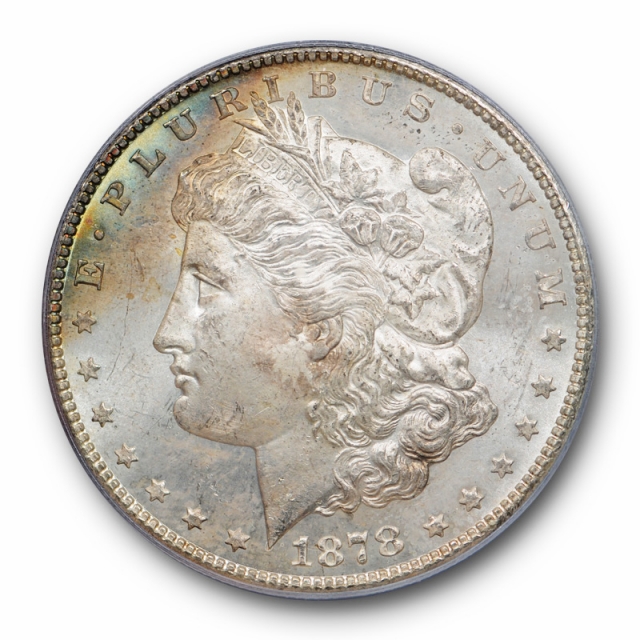 1878 S $1 Morgan Dollar PCGS MS 64 Uncirculated Lightly Toned Original 